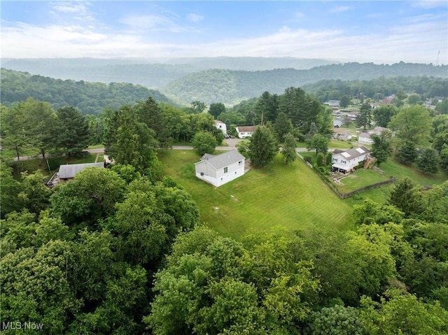 60922 Webb Heights Rd, Shadyside, OH 43947 - bird's eye view of a mountain backdrop and a heavily wooded area