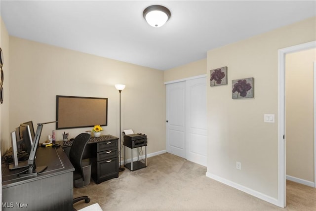 60922 Webb Heights Rd, Shadyside, OH 43947 - office area with light carpet and baseboards