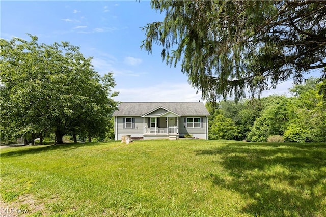 60922 Webb Heights Rd, Shadyside, OH 43947 - single story home with covered porch and a front lawn