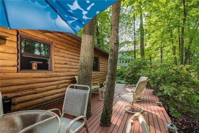 5820 Kildare Cir NW, Canton, OH 44718 - view of wooden terrace