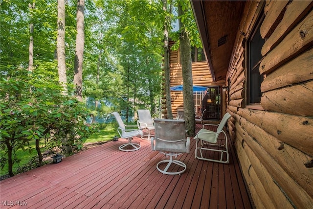 5820 Kildare Cir NW, Canton, OH 44718 - view of wooden terrace