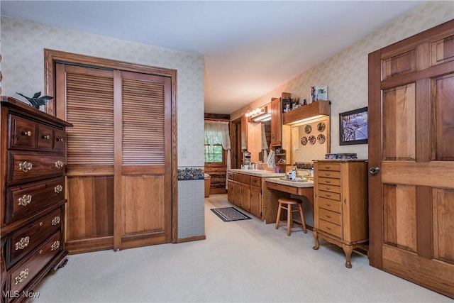 5820 Kildare Cir NW, Canton, OH 44718 - bathroom featuring wallpapered walls and vanity