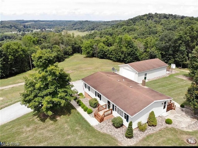 2405 Irish Ridge Rd, Philo, OH 43771 - aerial view of property and surrounding area with a forest
