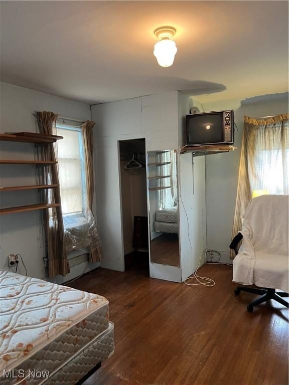 1723 W Prospect Rd, Ashtabula, OH 44004 - bedroom with wood finished floors and a closet