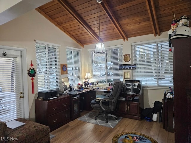 110 Olson Spur, Munroe Falls, OH 44262 - office space with wood ceiling and light wood finished floors