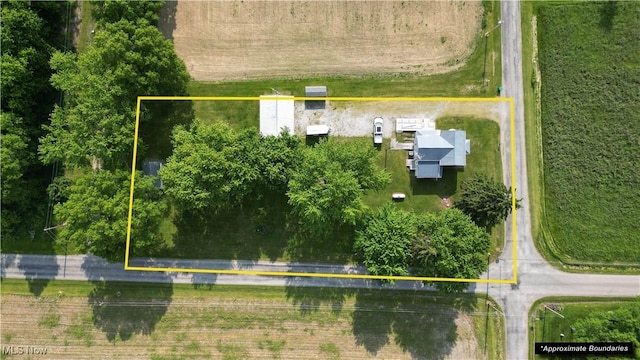 8973 Matty Rd, West Salem, OH 44287 - aerial view of property and surrounding area with property boundaries highlighted