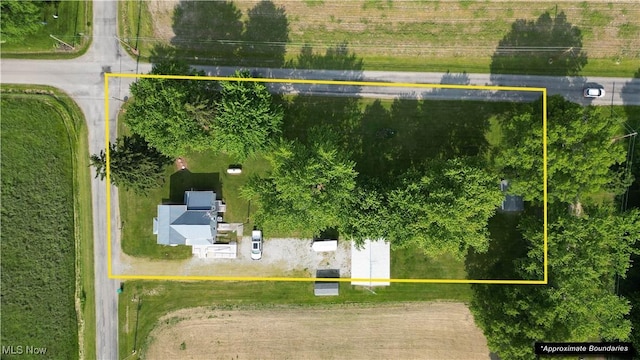 8973 Matty Rd, West Salem, OH 44287 - aerial view of property's location with property parcel outlined