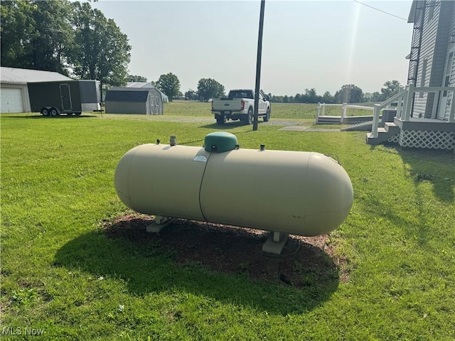 8973 Matty Rd, West Salem, OH 44287 - exterior view of heating fuel tank
