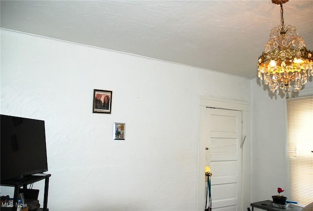 4354 E 71st St, Cleveland, OH 44105 - interior space featuring a chandelier