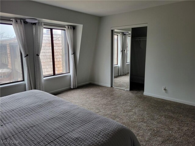1110 By The Shores Dr, Huron, OH 44839 - carpeted bedroom with baseboards and a closet