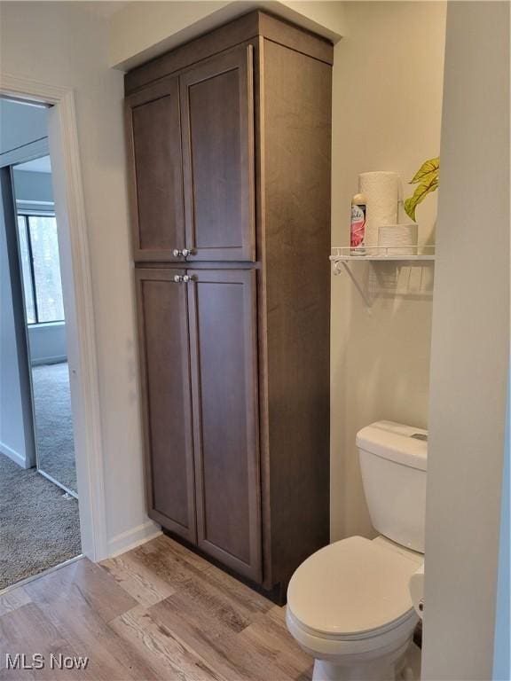 1110 By The Shores Dr, Huron, OH 44839 - bathroom featuring wood finished floors, toilet, and baseboards
