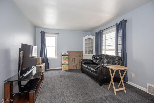 7428 Ira Ave, Brooklyn, OH 44144 - living area featuring carpet flooring and plenty of natural light