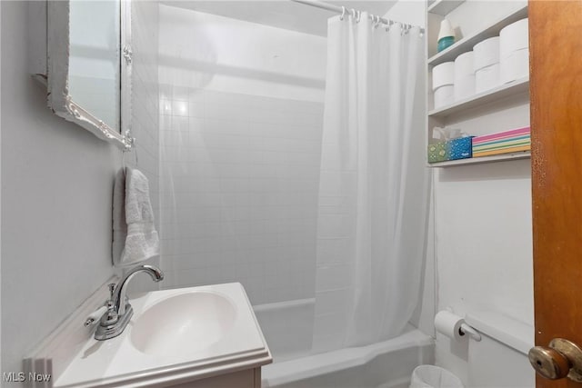 157 W 45th St, Shadyside, OH 43947 - full bathroom with toilet, shower / bath combination with curtain, and vanity