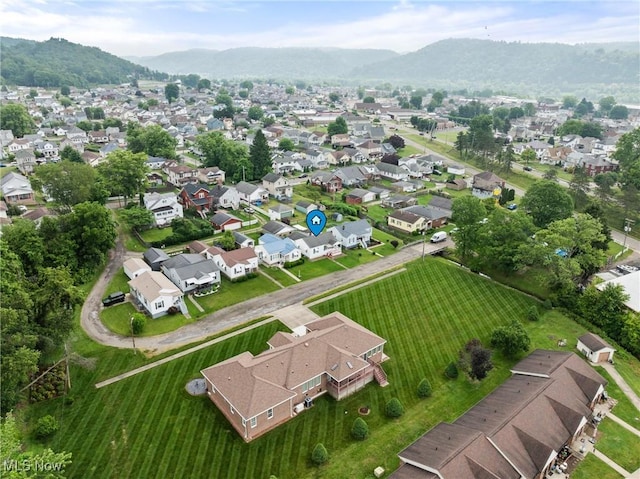 157 W 45th St, Shadyside, OH 43947 - aerial view of residential area with a mountain backdrop