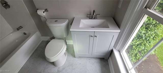 190 Columbus St, Chagrin Falls, OH 44022 - full bathroom with toilet, plenty of natural light, and vanity