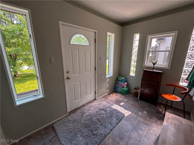 31 Marlindale Ave, Boardman, OH 44512 - entryway featuring stone finish flooring and baseboards