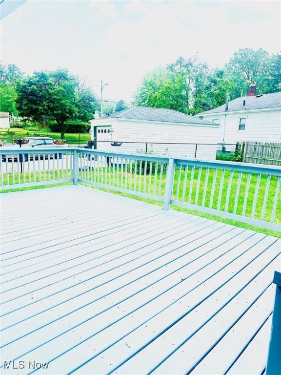 1389 Diagonal Rd, Akron, OH 44320 - view of wooden terrace