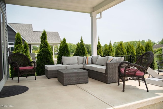 8224 Lilly Ln, Concord, OH 44077 - view of patio / terrace featuring an outdoor living space