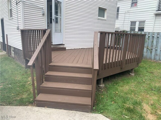 3961 E 53rd St, Newburgh Heights, OH 44105 - view of wooden terrace
