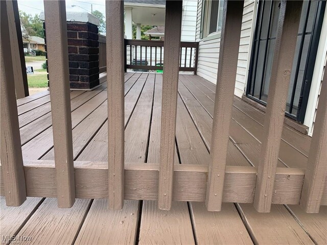 3961 E 53rd St, Newburgh Heights, OH 44105 - view of wooden deck