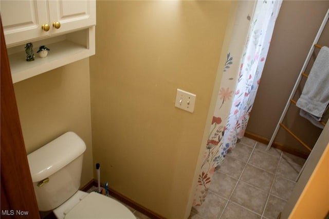 1553 Quail Hollow Dr, Cambridge, OH 43725 - bathroom featuring curtained shower and tile patterned flooring
