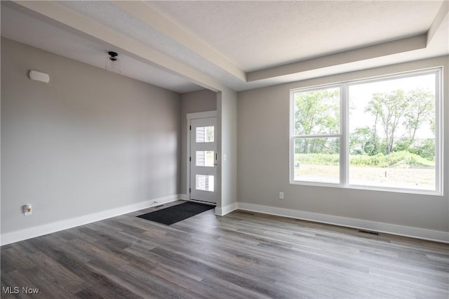 3730 Overlook Ct, Akron, OH 44333 - entrance foyer featuring wood finished floors and a raised ceiling