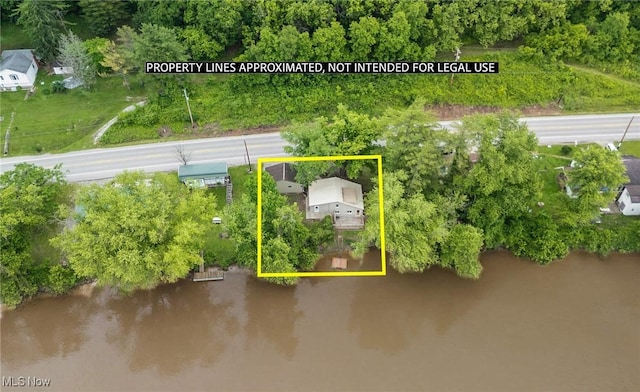 15295 State Route 60, Lowell, OH 45744 - view of property location featuring a large body of water and property boundaries highlighted