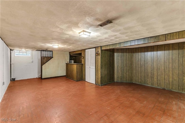 1783 Maywood Rd, South Euclid, OH 44121 - basement featuring wooden walls and tile patterned floors