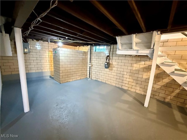 3427 Elm St, Weirton, WV 26062 - unfinished below grade area featuring gas meter