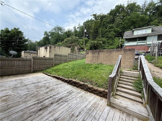 3427 Elm St, Weirton, WV 26062 - view of wooden terrace
