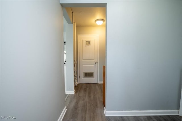 117 N Navarre Ave, Youngstown, OH 44515 - hall featuring dark wood-type flooring and baseboards