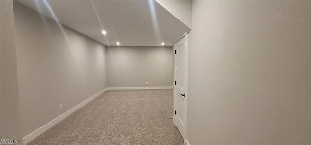 9145 Ledge View Ter, Broadview Heights, OH 44147 - finished basement with recessed lighting, carpet floors, and baseboards
