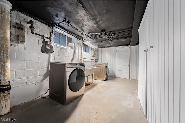 17314 Lomond Blvd, Shaker Heights, OH 44120 - unfinished basement featuring washer and dryer