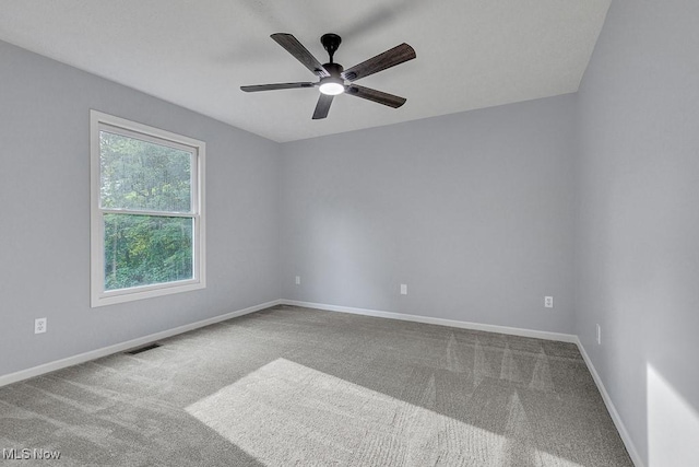 8000 Lake Rd, Seville, OH 44273 - unfurnished room with carpet, a ceiling fan, and baseboards