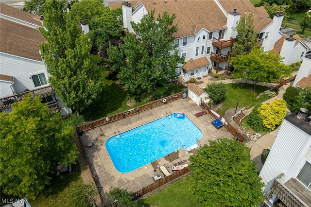 28140 Detroit Rd Unit D3, Westlake, OH 44145 - aerial perspective of suburban area with a pool area