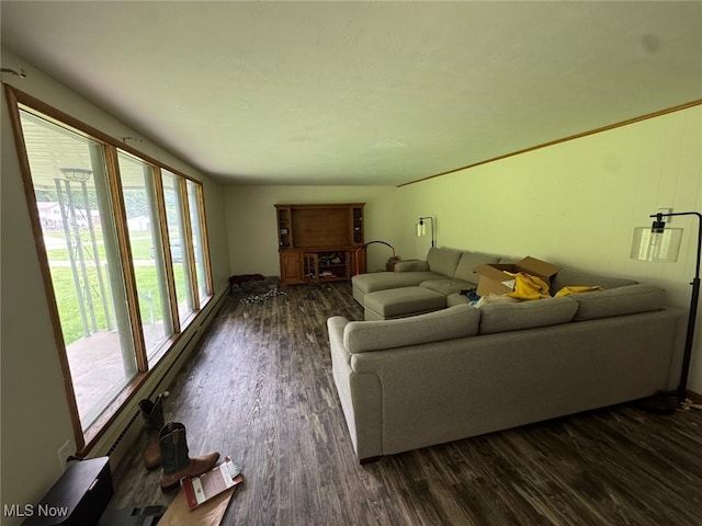 85 Arrow Rd NW, Carrollton, OH 44615 - living area featuring dark wood finished floors