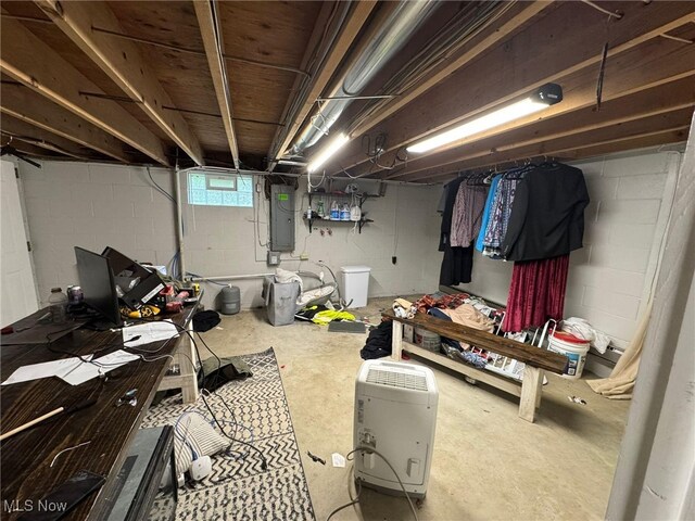 85 Arrow Rd NW, Carrollton, OH 44615 - basement featuring electric panel