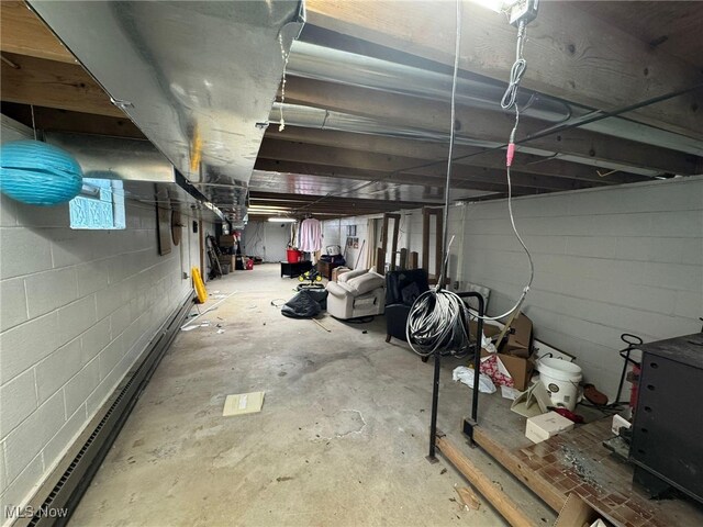 85 Arrow Rd NW, Carrollton, OH 44615 - basement featuring concrete block wall