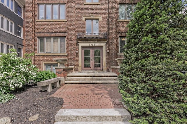 2725 Hampshire Rd Unit 2, Cleveland Heights, OH 44106 - property entrance with brick siding and french doors
