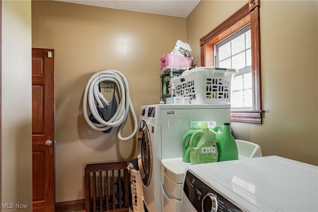 471 Buck Run, Pennsboro, WV 26415 - washroom featuring separate washer and dryer and baseboards