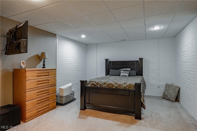 471 Buck Run, Pennsboro, WV 26415 - carpeted bedroom featuring a drop ceiling