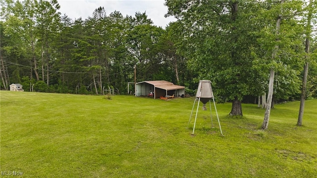 471 Buck Run, Pennsboro, WV 26415 - view of grassy yard featuring an outdoor structure
