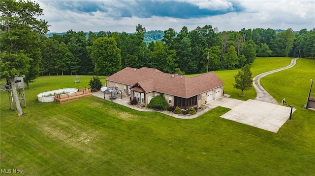 471 Buck Run, Pennsboro, WV 26415 - view from above of property featuring a heavily wooded area