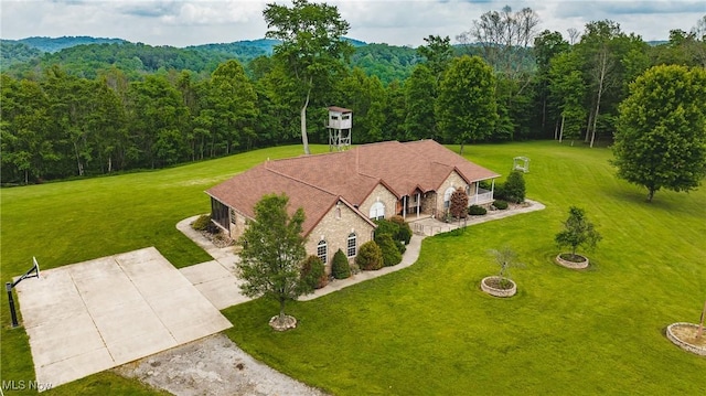 471 Buck Run, Pennsboro, WV 26415 - view from above of property featuring a heavily wooded area