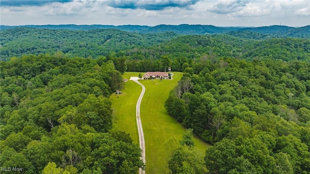 471 Buck Run, Pennsboro, WV 26415 - aerial view of a heavily wooded area and mountains