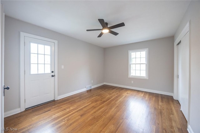 17607 Scottsdale Blvd, Shaker Heights, OH 44120 - spare room featuring healthy amount of natural light, a ceiling fan, and baseboards