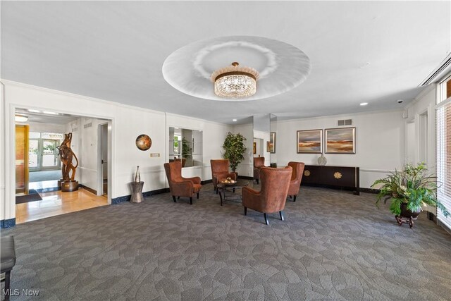 18975 Van Aken Blvd Unit 401, Shaker Heights, OH 44122 - common area featuring crown molding