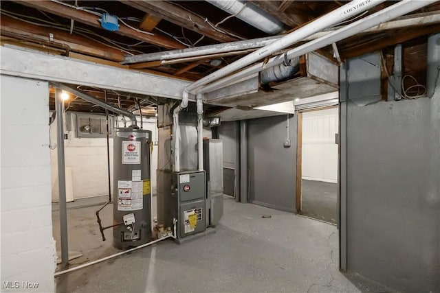 3338 E 130th St, Cleveland, OH 44120 - unfinished below grade area with water heater and heating unit
