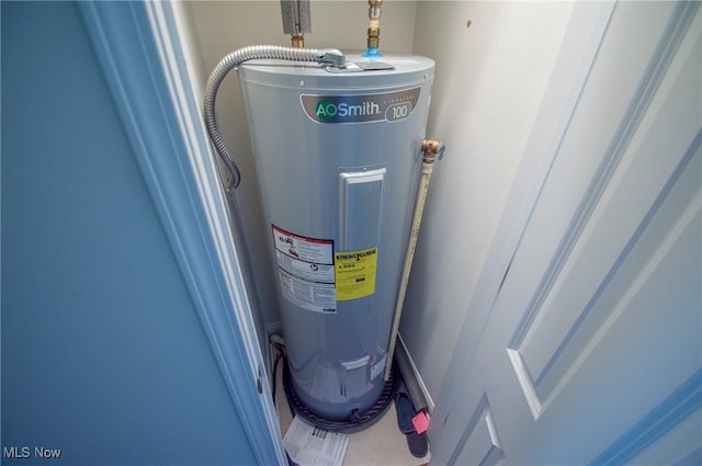 1425 Lindazzo Ave, Cleveland, OH 44114 - utility room with electric water heater