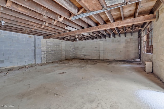 340 53rd St SW, Canton, OH 44706 - unfinished below grade area featuring concrete block wall